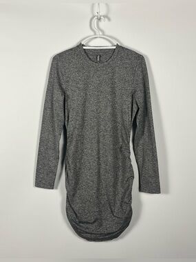 Vuori Long Sleeve Halo Essential Dress in Heather Grey Size XL NWOT